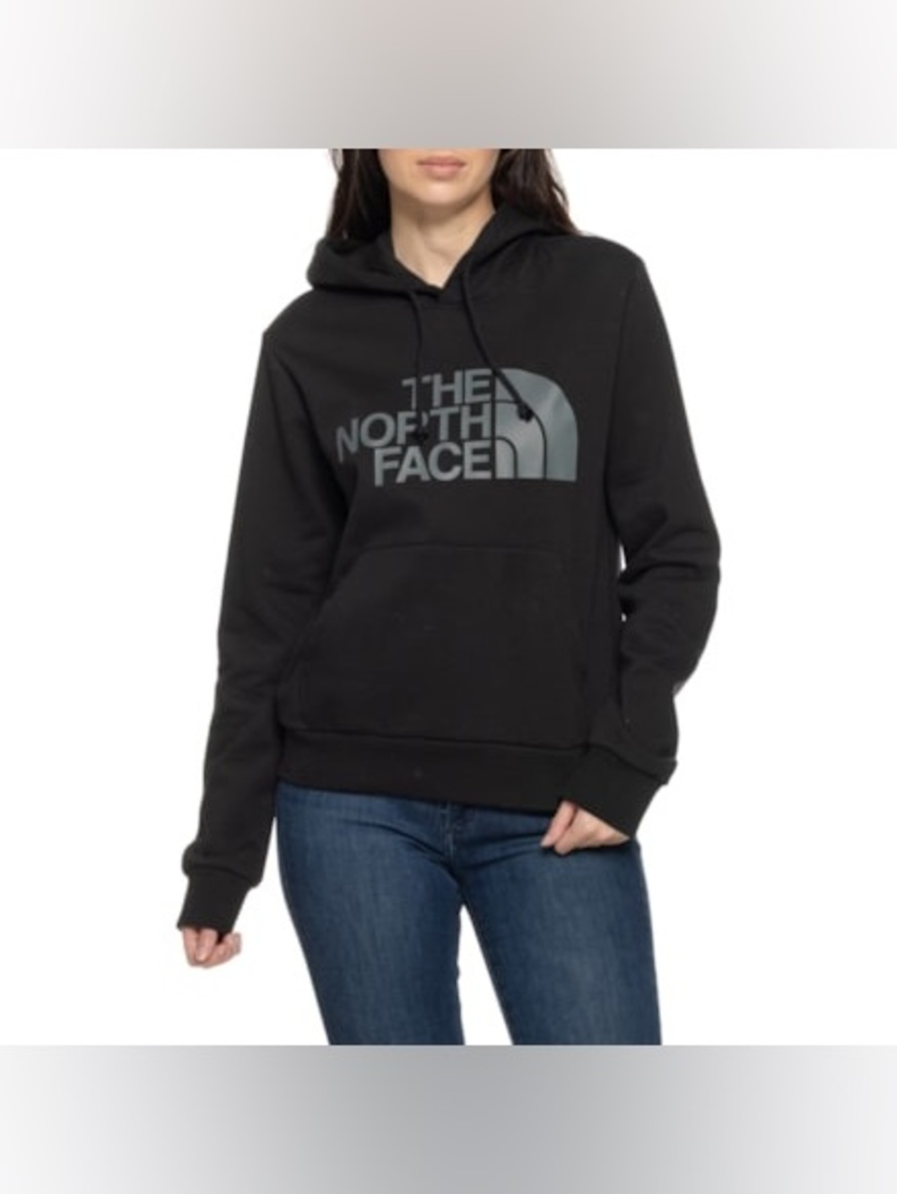Women's The North Face Black Half Dome Polyester Hoodie Sweatshirt Size M